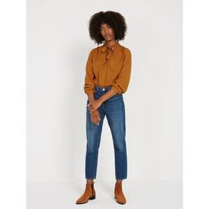Frank and Oak Billie Relaxed Dark Wash Jeans Size 26